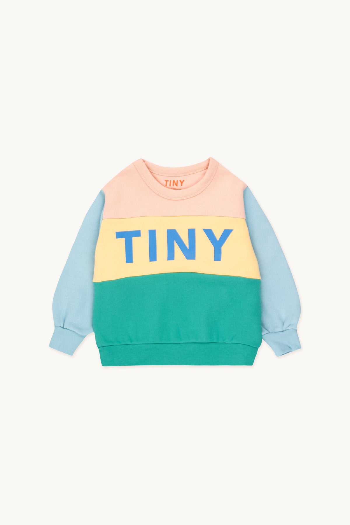 Color block wild rose/emerald Sweatshirt, Tiny Cottons