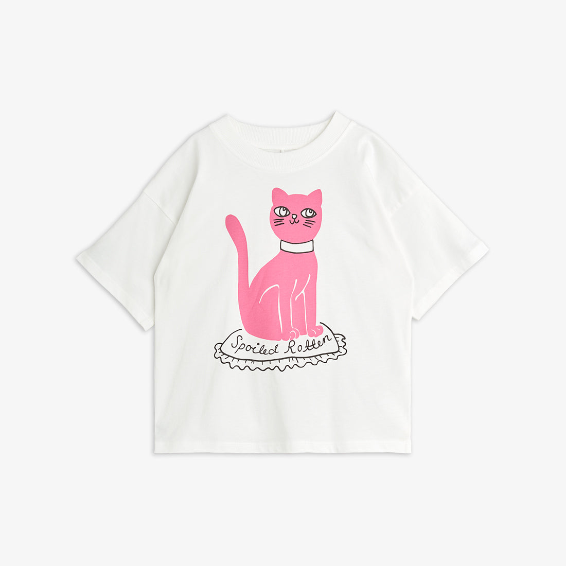 Cat T-shirt White, Mini rodini