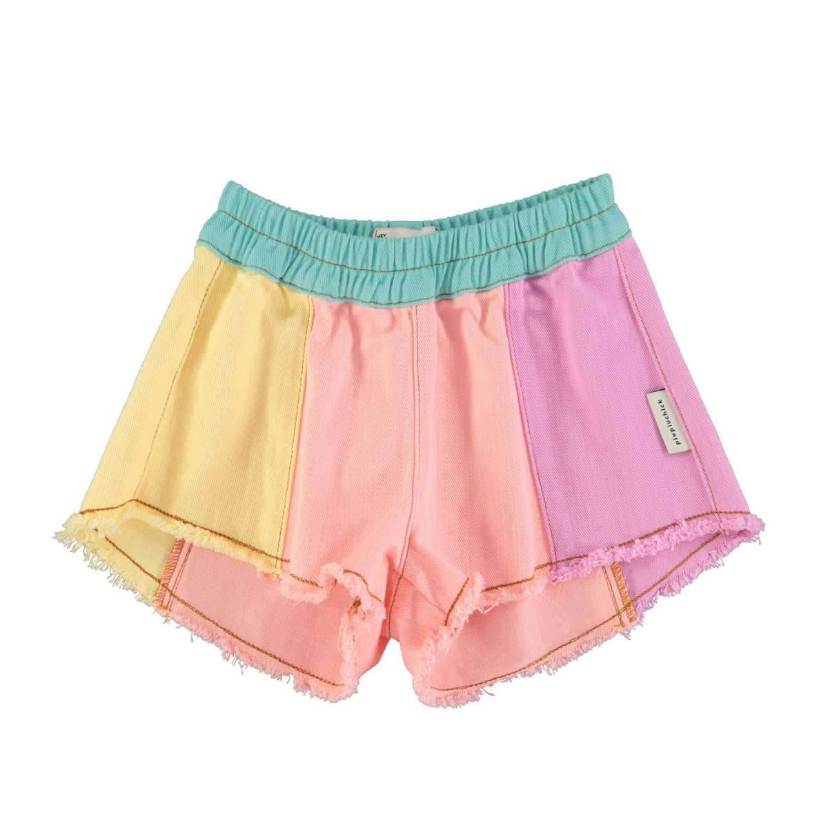 Short with fringes multicolor pastel, Piupiuchick