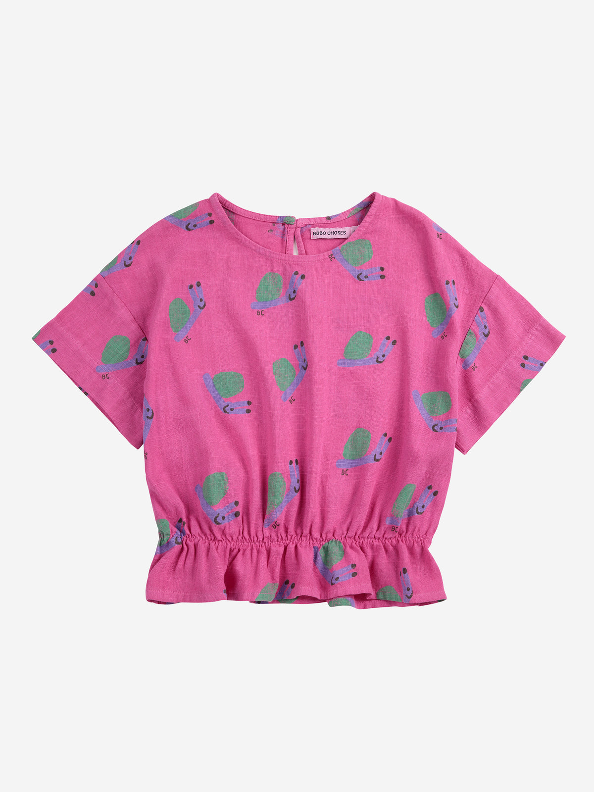 Funny Snail allover woven Blouse, Bobo Choses