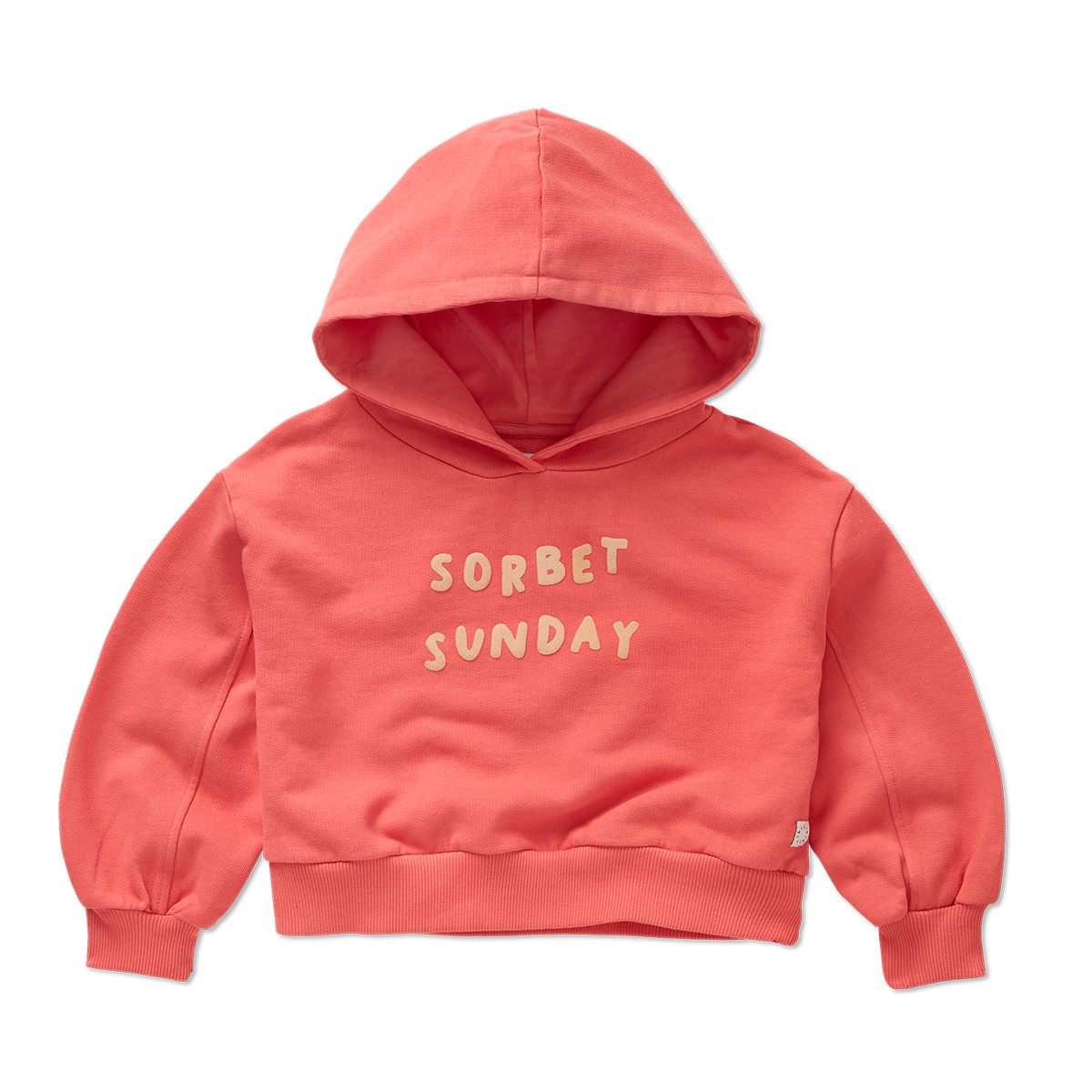 Cropped hooded sweater rose petal, Sproet & Sprout