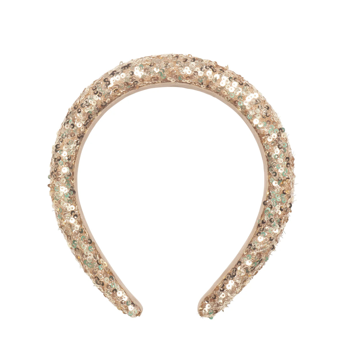 Gold sequin padded headband, Rockahula