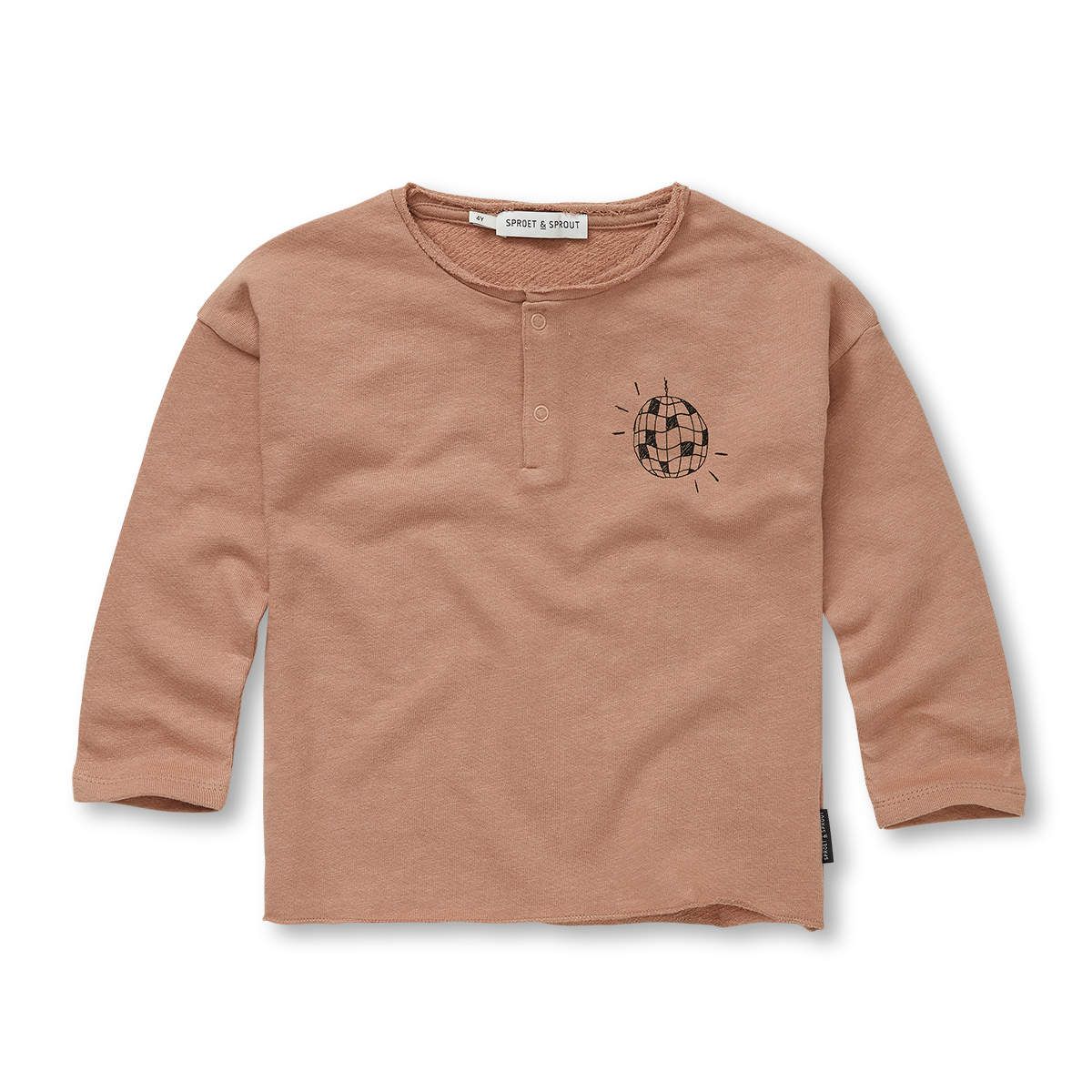 Grandad sweatshirt praline, Sproet & Sprout