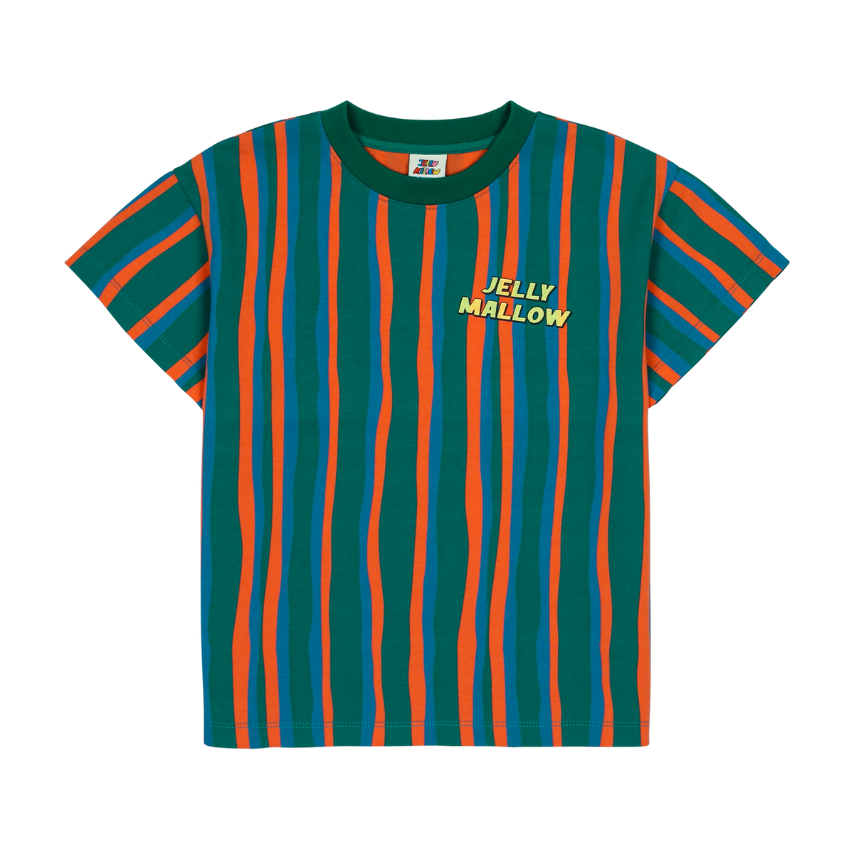 JM striped T-shirt, Jelly Mallow