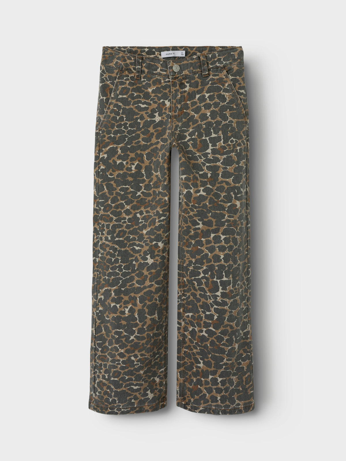 Rose wide twill pants Leopard, Name it