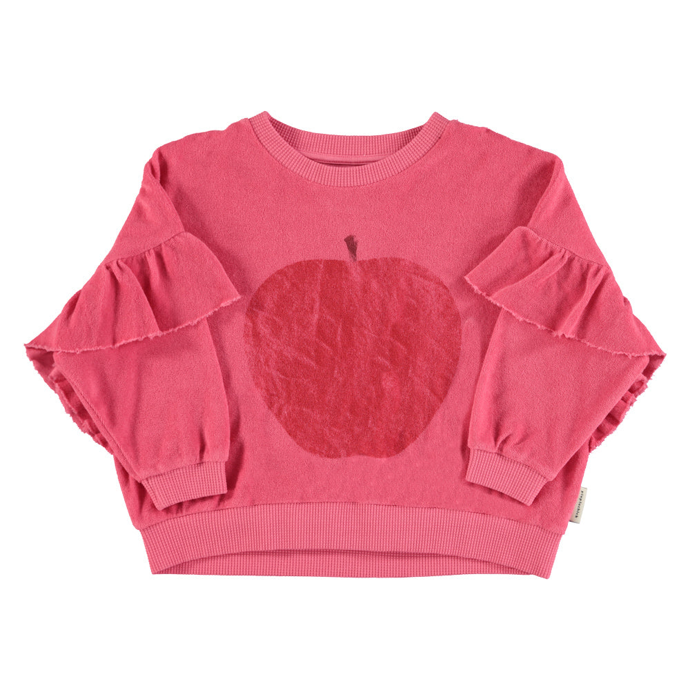 Sweater strawberry pink red apple print, Piupiuchick
